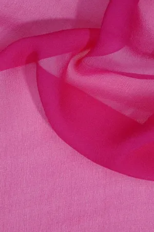 Bright Pink Silk Georgette Fabric