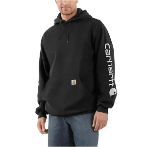 Carhartt Men's - Midweight Hooded Logo Sweatshirt - Black