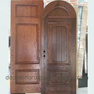 Doorwin 20212 Hours Fireproof Low Price India pakistan Carving Models Double Main Door Pictures Interior Panel Simple Design Teak Wood Door