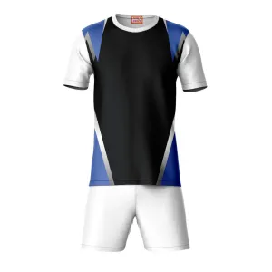 Next Print Round neck jersey white with shorts NPTS177