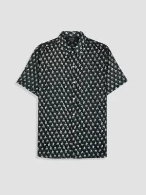 SHIMBA SHORT SLEEVE SHIRT IN BLACK