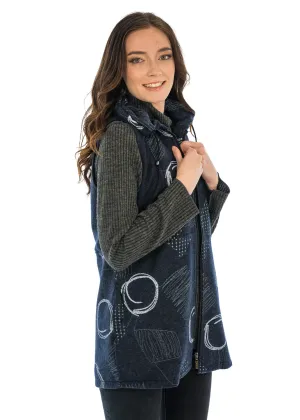 Trisha Tyler 11500 Zip Vest w/ Drawstring Collar